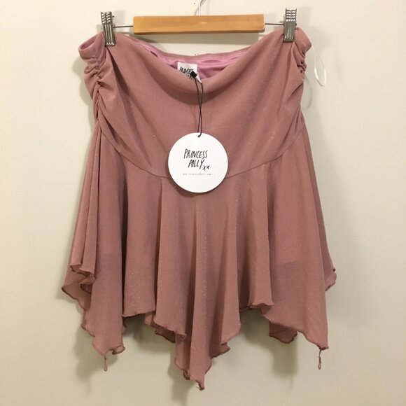 NWT Princess Polly Pink Tinker Fairy Grunge Mini Skirt - Picture 1 of 16